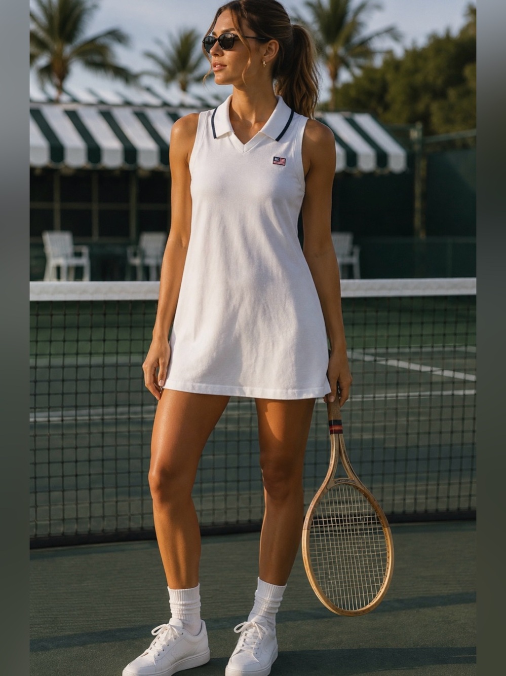 Vintage Polo Jeans Co. Ralph Lauren Sleeveless Tennis Mini Dress large